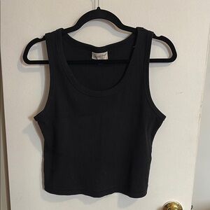 Universal Thread Cropped Ribbed Tank Top